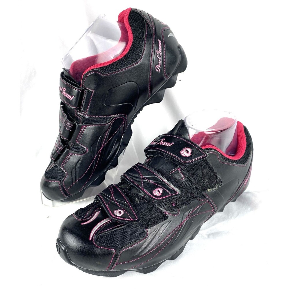 Pearl iZumi Women's All Road 3-Strap Cycling Shoes US 9 Euro 41 Black Pink